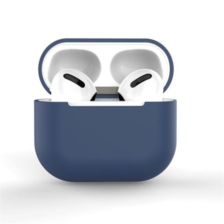 Fodral för AirPods 2 / AirPods 1 mjukt silikonskydd för hörlurar blå (fodral C)
