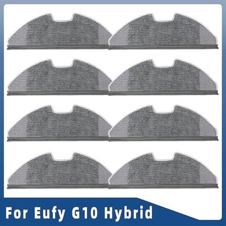 Reservedele til Eufy Robovac G10 Hybrid Robotstøvsuger Reservedele Tilbehør Sidebørste Hepa Filter Mop Rag 8 Mop none