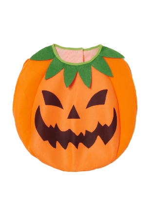 Å KIDS Maskeraddräkt PELLA pumpa Utklädnad Orange ONESIZE