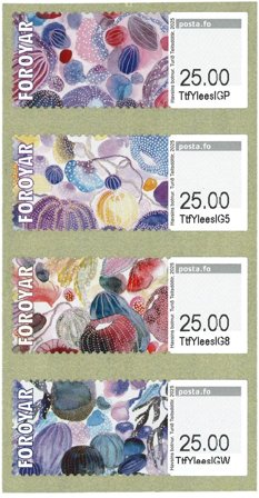 Færøerne - Frankeringsmærker 2025: På havets bund - Postfrisk sæt 4v