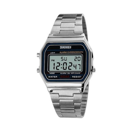 Rostfritt stål digital klocka Skmei 1123