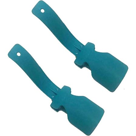 Sko Horn Lazy Shoes Hjælper Slide Easy On Shoes Plastik Sko Horn til Mænd, Kvinder og Børn - Passer til Alle Typer af Sko(Blå)