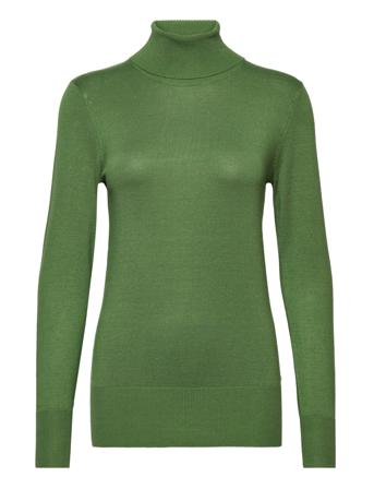 Astrid Roll Neck Høyhalset Pologenser Grønn Kaffe