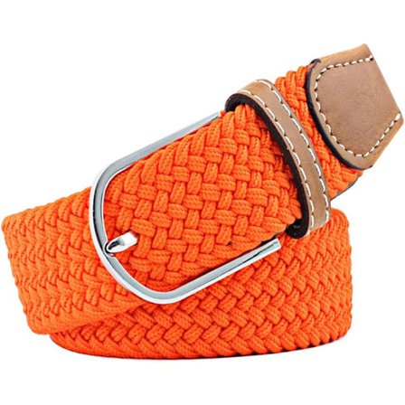 Flerfarget Elastisk Vevd Belte Casual Flettet Stretchbelte