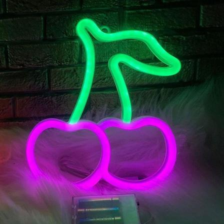 Neonvalot, makuuhuoneen neonkyltit, LED-neonseinähedelmä, valaiseva seinäkoriste, neonvalot sisäseinävalaisin Lumina