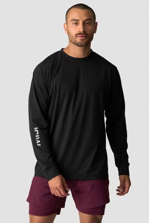 ICANIWILL - Mirage Dri-Release Long Sleeve Print Black - Langermet - Herre - ICIW