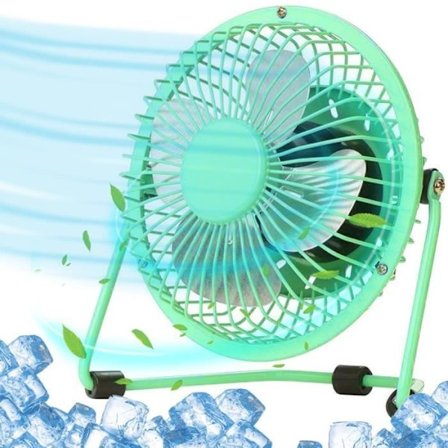 Mini Ventilator - BOOLING - Ultra-kompakt - Støjsvag 20 dB - 360° roterende - USB