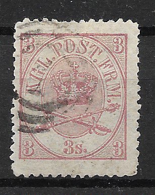 Danmark 1870 - AFA 12A - Stemplet