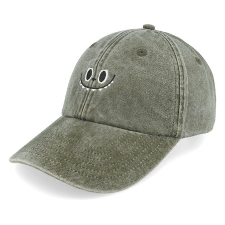 Iconic - Verde unconstructed Boné - Little Monster Vintage Washed Olive Dad Cap @ Hatstore
