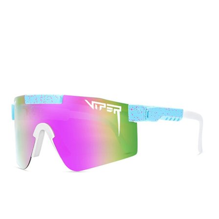 Store Solbriller med Farverigt Fuldt Ansigt Ægte Film Polariseret Solbriller Sikker Og Cool