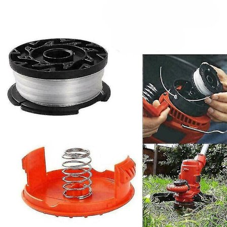 Orange Cover Cap + Spoltråd Top til Black Decker Reserve String Trimmer Strimmer (exwo)