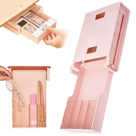 Utdragbar Skuff Selvklebende - Festes under skrivebordet