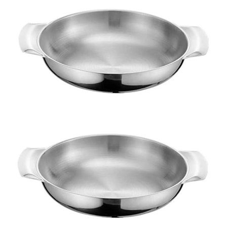 2 stk Binaural Ramen Gryter Siamese Instant Noodle Gryter Tilberedning Tilbehør Rett Nudler Beholder Varmt (FMY)