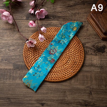 Ny stil Hand Fläkt Cover Broderade Blommor Portable Folding