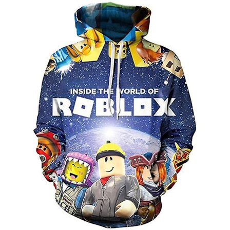 Roblox Gaming Sport Hoodies för Barn 5-10 År, Pojkar & Flickor, Tröja med Huva, Present