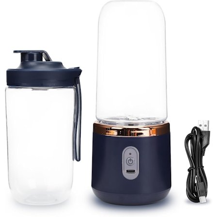 Bärbar Blender, Personlig Blender för Shakes och Smoothies, Vattentät USB Laddningsbar Mini Blenderkopp