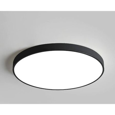 LED-taklampa, taklampa, modern 12 watt, 1 200 ljusflöde, 4 000 Kelvin, svart radarsensor, Ø 22 cm
