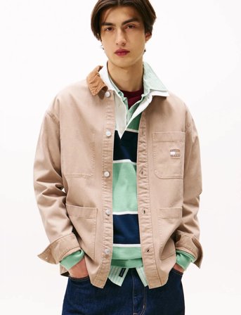Tommy Jeans Tjm Workwear Cord Cllr Overshirt - Beige - M