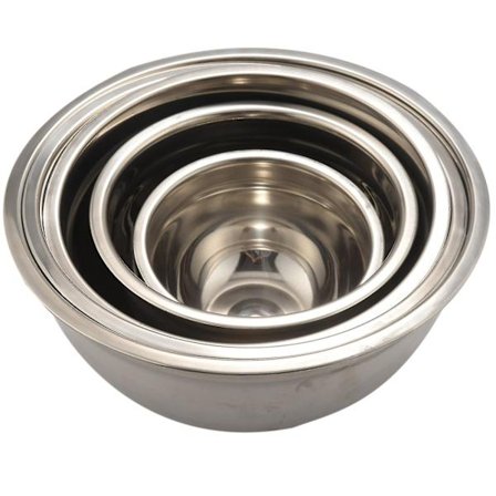 Less Steel Ng Bowl (sett med 5) Fruktsalatbolle Bollesett Kit Salatskål