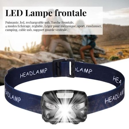 LIA Uppladdningsbar LED-strålkastare USB-laddning och infraröd rörelsesensor 7 x 6 - 5 x 5 cm -10