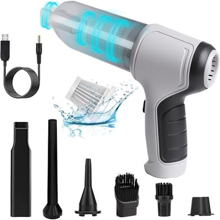 Ledningsfri Håndholdt Bil Støvsuger, 3-i-1 Kraftfuld Mini Multifunktionel Støvsuger 9000PA, 120W, Støvtæt, Bærbar Støvsuger