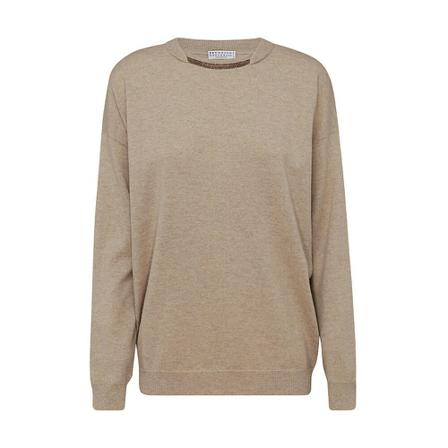 Brunello Cucinelli Trui , Bruin , Dames , Maat: M
