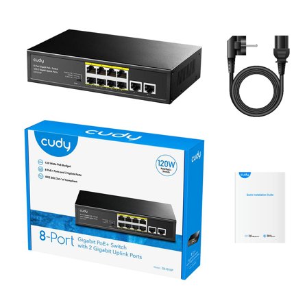 Cudy 8-port Gigabit PoE Switch