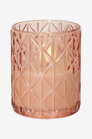 Star Trading - LED-lys Flamme Romb 12,5 cm - Rosa - Lys - Fra Homeroom
