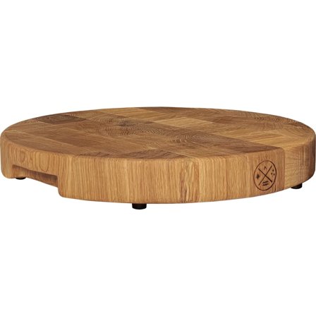 Det vilda skafferiet Pyöreä leikkuulauta 30 cm, luonnollisesti öljytty tammi