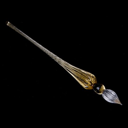 Vintage glass dipping penn signatur fylle blekk fyllepenner med gaveeske