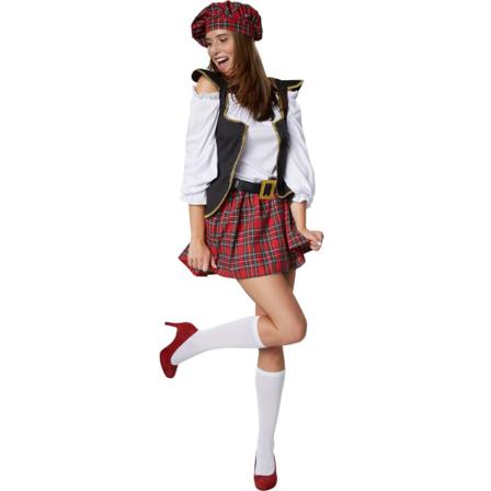 Tectake Skotsk Girl White L