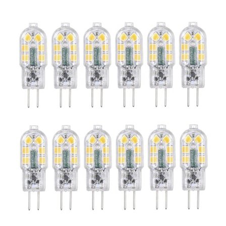 Tomshine G4 LED-lampor - 12-pack Varmvita LED-kapsellampor