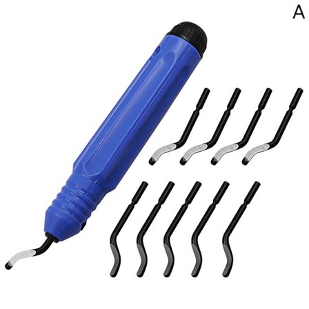 1 Set Fast Handtag Plast Burr Fickskrapa+10st Blad Tr