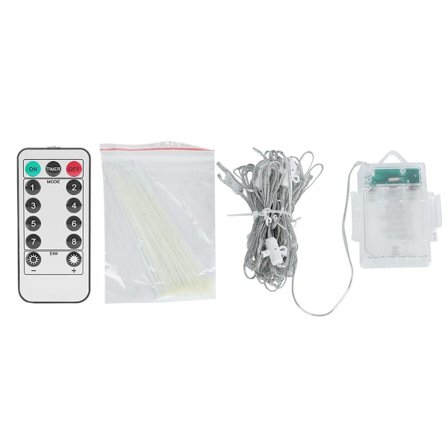 Fjernkontroll utendørs terrasse paraply strenglys pakke med 8 KLB