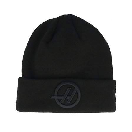 New Era - Motor Noir cuff Bonnet - Haas Haas F1 Essential Beanie Black Cuff @ Hatstore