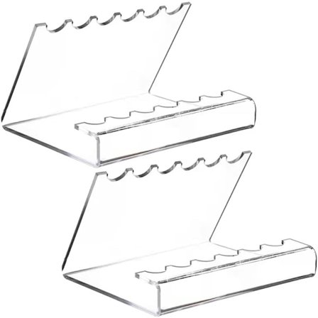 kpl läpinäkyviä akryylikynätelineitä, kynäteline, esittelyteline, meikkisivellinteline, järjestäjä, siveltimien kuivausteline, 12 reiän 