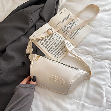 Midjebältesväska Fanny Pack VIT - spot försäljning