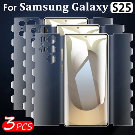 3 st Butterfly Hydrogel Film för Samsung S25 Ultra S24 Plus S23 S22 S21 S20 Skärmskydd för Samsung Note 20 Ultra 10 9 Film