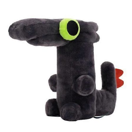 Tandløs Drage Plysdukke til Børn Samlerobjekt Kort Legetøj Plys Gosedyr Hvile til TV og Søvn