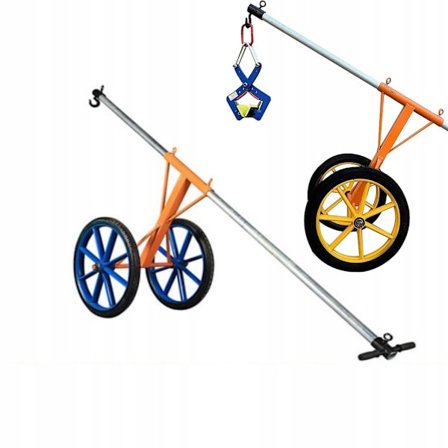 StoneMover Vogn 150KG – Transportvogn til Plader og Sten | 0–10 Cm | Store Hjul | 35 Kg | Uden Slynge