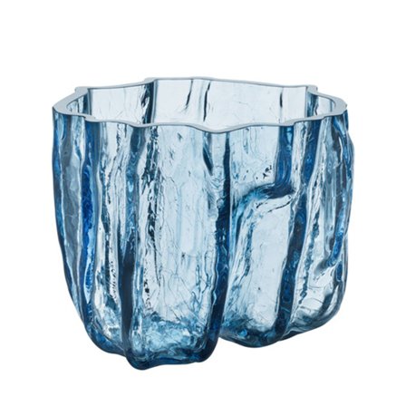 Kosta boda Crackle vase 175 mm, circular glass