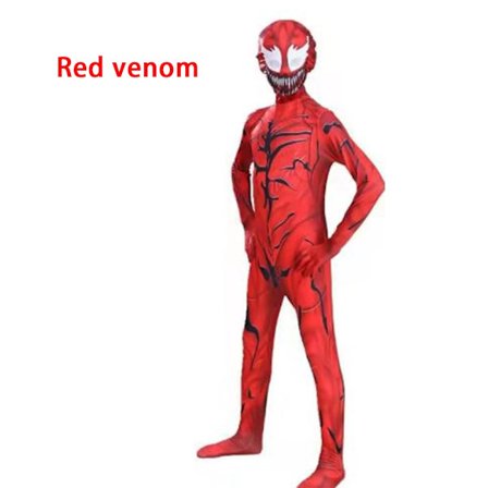 Børn Drenge Rød Venom Cosplay Jumpsuit Halloween Kostume zy - Perfet
