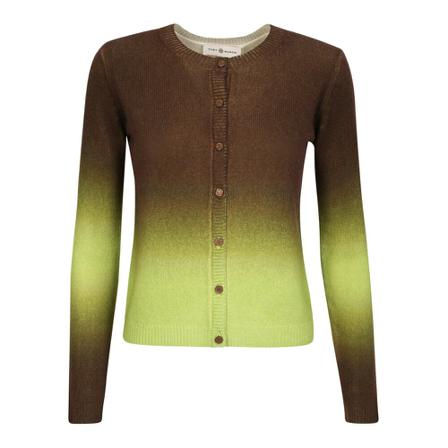 Tory Burch faded effect Vest. It boasts a workmanship entirely in Cashmere, and a great attention to detail , Bruin , Dames , Maat: S Vesten