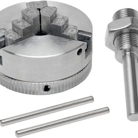 Mini dreiebenk - Mini dreiebenk i sinklegering med tre kjever chuck M12*1 hånddrill