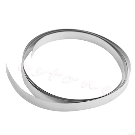 Ni-belagt nikkelstripe tape 1M 8mm x 0.15 for Li 18650 batterispotsveising