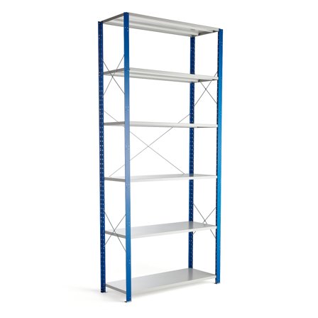 Regalsystem MIX, Grundmodul, 3000 x 1300 x 500 mm