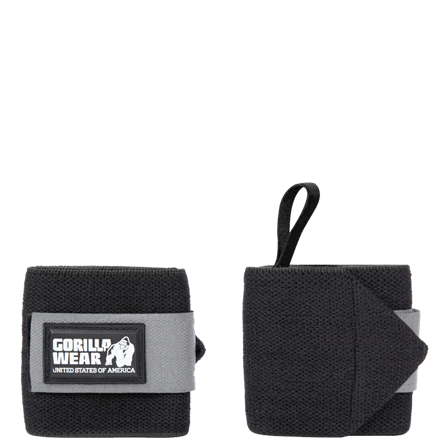 Gorilla Wear Gear Wrist Wraps Basic Svart/Grå