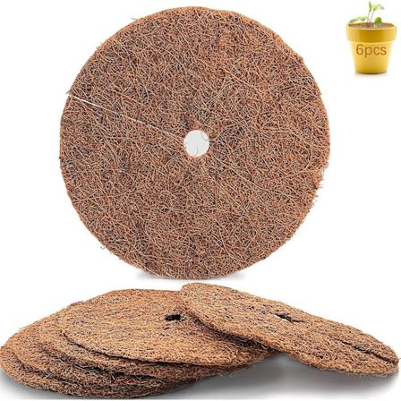 Kokosmatte for planter, 6 stk Kokosmatter Plantvernbeskyttelse, Cocon