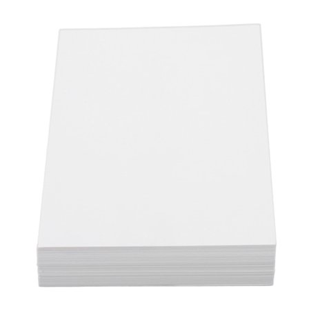 50 stk. Hvit kartongpapir Støtte Duplex Printing Hurtigtørkende Blank Postkort for DIY-kort Scrapbooking Kutting Embossing 250