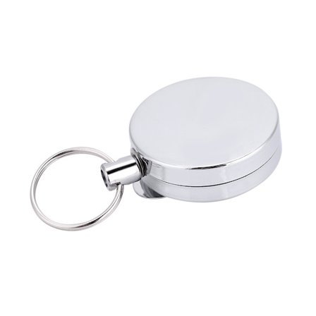 4cm Teleskopisk Ståltråd Nøkkelring Anti-tyveri Anti-mistet Nøkkelring Campingverktøy Karabinkrok